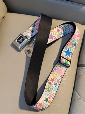 Jeep Multicolor Star Pattern Seat Belt Accent